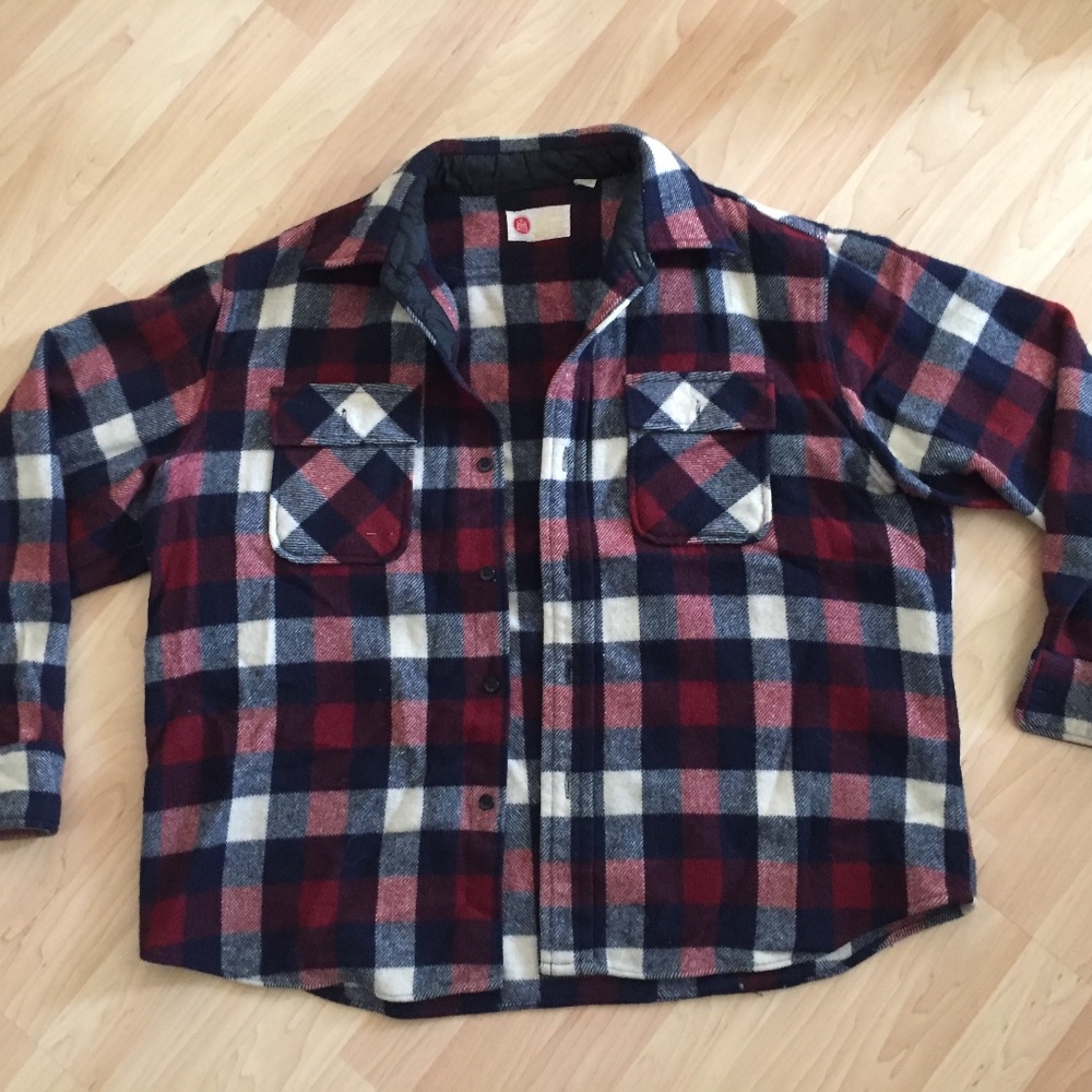 Vintage Kings Road wool blend flannel shirt